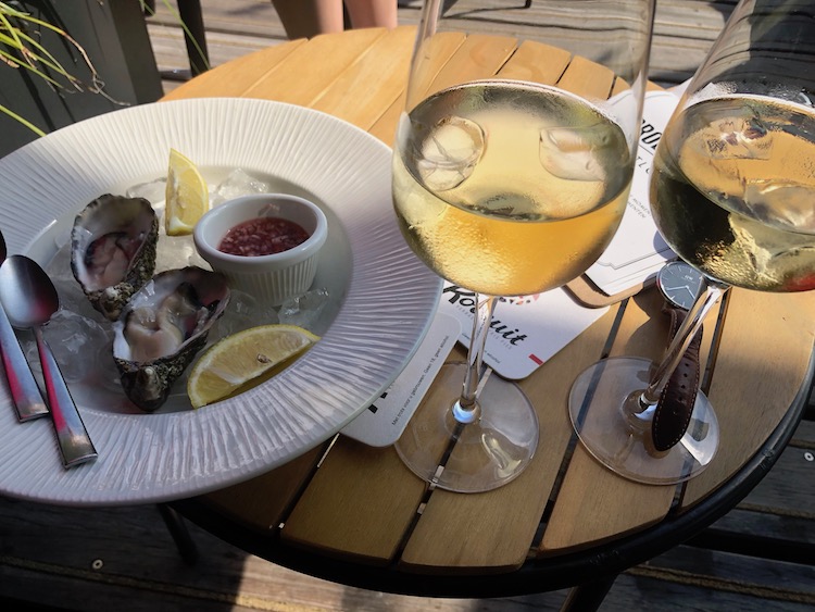 oesters wijn meerval